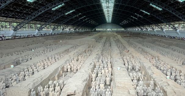 西安兵马俑展区